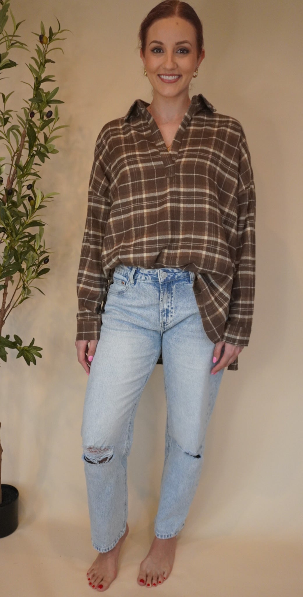 Charlie Soft Plaid Pullover